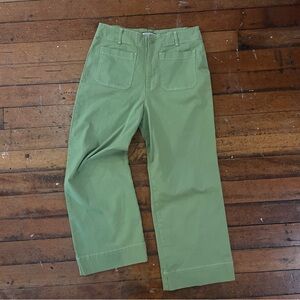 Green wide leg pants from Bagetelle